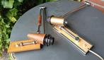 mid century/vintage design wandlamp schaarlamp teak & chroom, Ophalen of Verzenden, Gebruikt, Metaal, Vintage  design - fifties /sixties /mid century