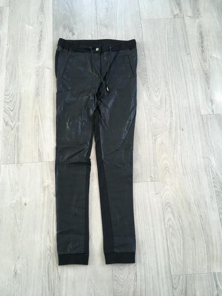COOLCAT leerlook tregging/broek nieuwstaat maat L 40/42 D25, Kleding | Dames, Broeken en Pantalons, Zo goed als nieuw, Maat 42/44 (L)