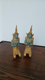 Set bronzen Thaise thepanoms, 22 cm, Ophalen of Verzenden