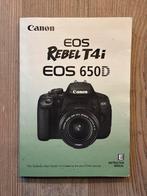Canon EOS Rebel T4i / 650D Handleiding engelstalig, Ophalen of Verzenden, Overige onderwerpen