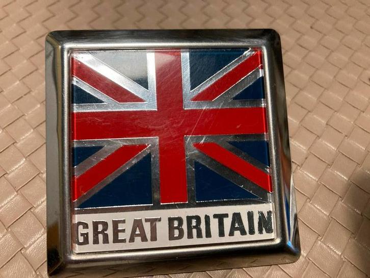 Grill Badge Great Britain - Mini Cooper, Volvo, MG, Auto-onderdelen, Carrosserie en Plaatwerk, Bumper, Mini, Voor, Gebruikt, Ophalen of Verzenden