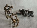 3 bronzen erotische beeldjes, Ashanti Akuaba, Antiek en Kunst, Kunst | Niet-Westerse kunst, Ophalen of Verzenden