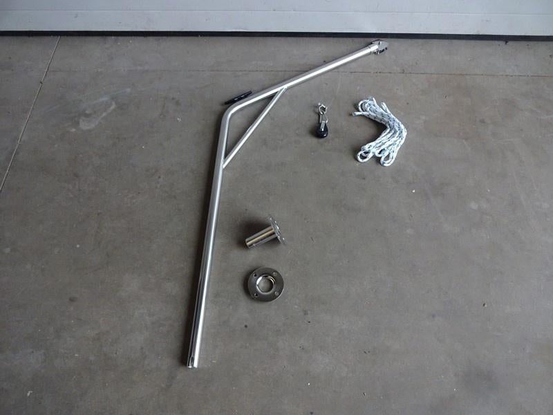 Davit, RVS, compleet (40 mm buis, 60 kg) Nieuw, Ophalen, Nieuw, Overige typen