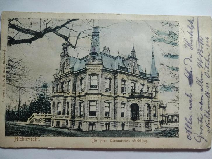 J1406 Nichtevecht 1904, Verzamelen, Ansichtkaarten | Nederland, Noord-Holland, 1920 tot 1940, Ophalen of Verzenden
