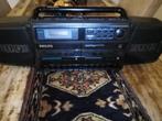 Philips double  cassetteradio, Ophalen of Verzenden, Zo goed als nieuw, Radio