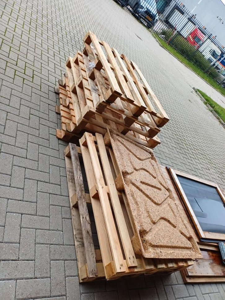 Gebruikte hout pallets - pallets Geen EUR/EPAL, Doe-het-zelf en Verbouw, Hout en Planken, Ophalen