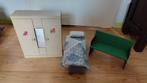 Barbie kledingkast bank en bed, Ophalen of Verzenden, Gebruikt, Barbie