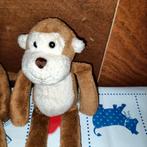 2 x Hema aap knuffel 22 cm groot, Kinderen en Baby's, Speelgoed | Knuffels en Pluche, Ophalen of Verzenden, Gebruikt