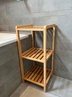 Bamboe Badkamerrek - 3 planken - IKEA, Huis en Inrichting, Badkamer | Badkamermeubels, Ophalen, (Half)hoge kast, Minder dan 50 cm