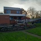 groot zonnescherm, 5.40 x 2.50, Tuin en Terras, Zonneschermen, Ophalen, Gebruikt, 450 cm of meer, Knikarmscherm