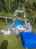 Compleet zwembad met zoutwater systeem en zandfilter, Tuin en Terras, Zwembad-toebehoren, Ophalen of Verzenden, Gebruikt