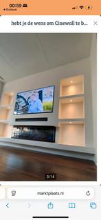Cinewall met elektrische haard, Huis en Inrichting, Haarden, Ophalen of Verzenden, Zo goed als nieuw, Inbouwhaard, Elektrische haard