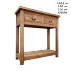 Leuke kleinere teakhouten sidetable. Pimpskuorke, Ophalen, 50 tot 100 cm, Teakhout, Nieuw