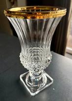 Kristallen vaas Val-Saint Lambert Empire stijl, Antiek en Kunst, Antiek | Vazen, Ophalen