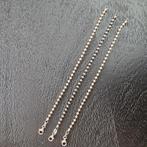 3 bolletjes armbandjes zilver, Sieraden, Tassen en Uiterlijk, Ophalen of Verzenden, Zo goed als nieuw, Zilver, Zilver