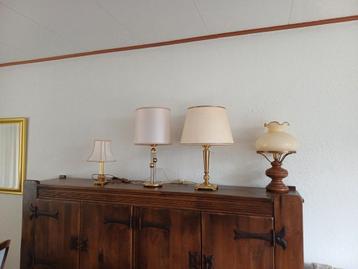 Vintage Lampen Set - 4 Stuks beschikbaar voor biedingen