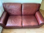 Leren tweezits bank, Ophalen, Gebruikt, 150 tot 200 cm, Tweepersoons