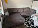 Haco Hoekbank rib corderoy antraciet met brede lounge, Ophalen, Zo goed als nieuw