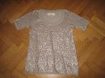 Graham & Spencer beige top met pailletten maat S, Beige, Ophalen of Verzenden, Korte mouw, Graham & Spencer