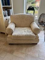 Comfortabele fauteuil met bloemmotief, Huis en Inrichting, Fauteuils, Gebruikt, 75 tot 100 cm, Ophalen of Verzenden, 100 tot 125 cm