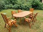 Vintage tuinset, Tuin en Terras, Ophalen, Gebruikt, 6 zitplaatsen, Tuinset