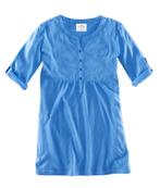 H&M blauw tuniek van zacht tricot boho ibiza stijl maat 134, H&M, Overhemd of Blouse, Nieuw, Verzenden
