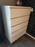 Ladekast Naia 5 lades - hoogglans wit, Huis en Inrichting, Ophalen, Kunststof, Gebruikt, 50 tot 100 cm