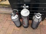duikflessen (3 stuks) in 1 koop, Watersport en Boten, Duiken, Ophalen, Gebruikt, Duikfles