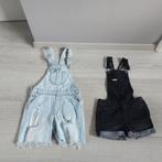 2 korte meisjes spijker tuinbroeken maat 134 (nieuw), Ophalen of Verzenden, Zo goed als nieuw, Meisje, Broek