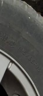 15 inch Michelin winterbanden 195/55 R15 met velgen, Auto-onderdelen, Banden en Velgen, Ophalen, 15 inch, Banden en Velgen, Winterbanden