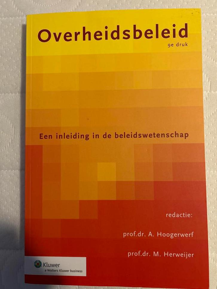 Overheidsbeleid: Inleiding Beleidswetenschap, Boeken, Politiek en Maatschappij, Gelezen, Politiek en Staatkunde, Nederland, Ophalen of Verzenden