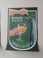 westmalle bier poster, nieuw, Ophalen of Verzenden, Nieuw, Reclamebord, Plaat of Schild, Overige merken
