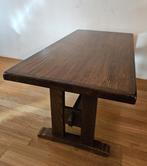 Massief eiken tafel 170x85, Ophalen, Gebruikt, Eikenhout, 50 tot 100 cm