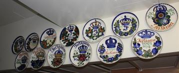 4 Juliana wandborden 1911/1914/1915/1917 beschikbaar voor biedingen