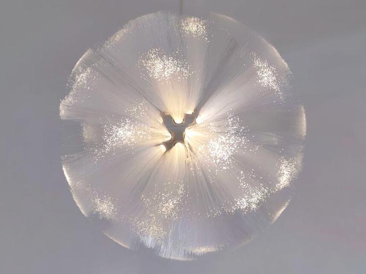 Vintage lamp glasvezellamp ikea strala kallt space age, Verzamelen, Retro, Huis en Inrichting, Verzenden