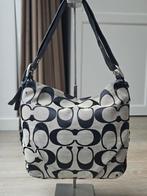 Coach Signature Monogram hobo tas, Ophalen of Verzenden, Gebruikt, Grijs, Schoudertasje