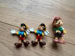 Vintage Pinokkio Figuren Set Walt Disney Germany 3 stuks, Verzamelen, Poppetjes en Figuurtjes, Ophalen of Verzenden