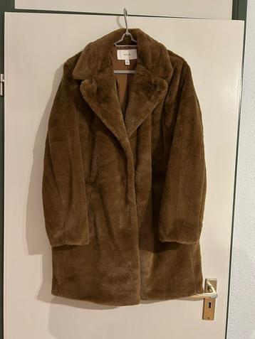 Vila bruine teddy jas - maat 38 beschikbaar voor biedingen