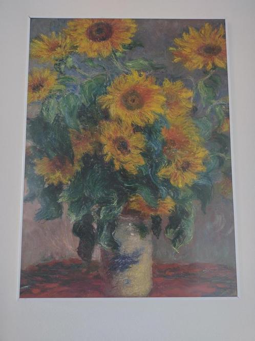 Van Gogh zonnebloemen ingelijste poster, Huis en Inrichting, Woonaccessoires | Schilderijen, Tekeningen en Foto's, Gebruikt, Foto of Poster