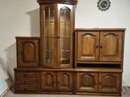 Mooi massief eiken wandmeubel, Huis en Inrichting, Kasten | Wandmeubels, Ophalen, Gebruikt, 200 cm of meer, 25 tot 50 cm