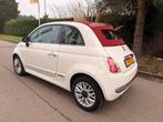 Fiat 500 C 1.2 AUT 107322KM NAP Wit Navigatie Airco Camera, 1242 cc, 4 cilinders, Cabriolet, Leder en Stof