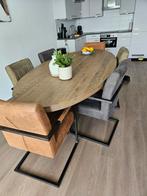 6 mooie eetkamerstoelen  Viscose, Ophalen, Zo goed als nieuw, Rechthoekig