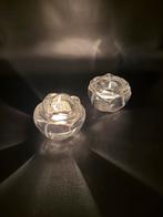 Adria Kristallen Roos Waxinelichthouder - 24% Loodkristal, Huis en Inrichting, Overige materialen, Overige kleuren, Ophalen of Verzenden