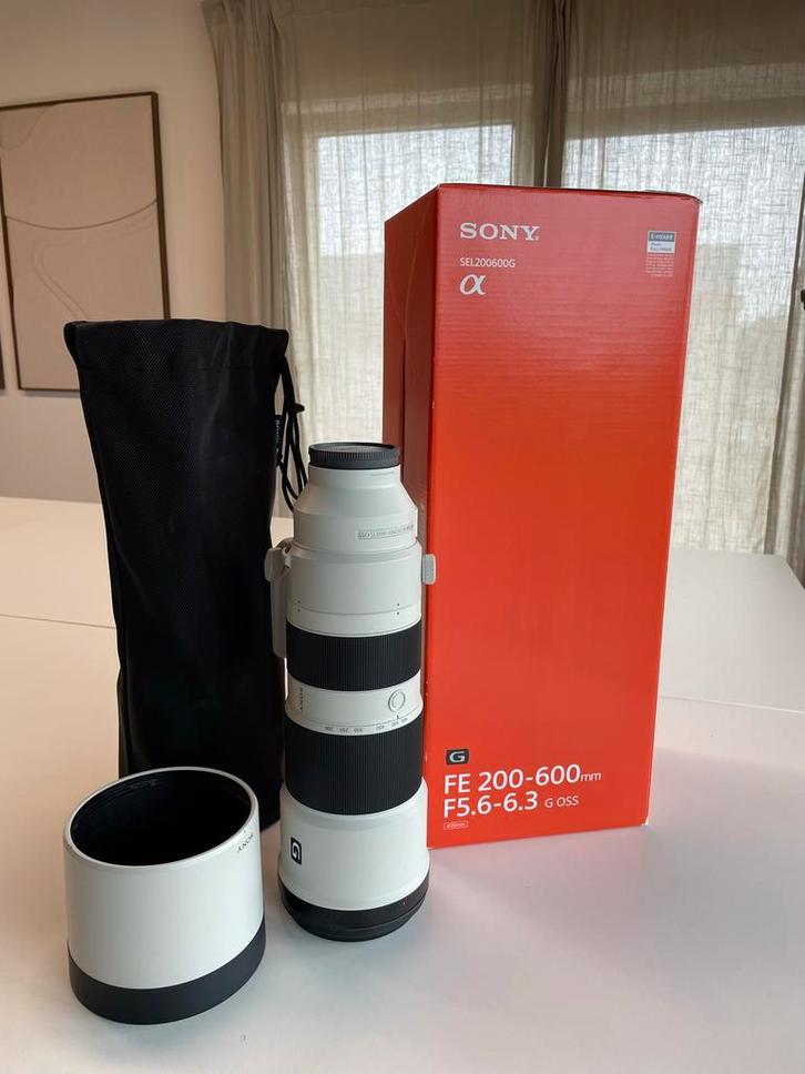 Sony FE 200-600mm F5.6-6.3 G OSS Lens, Audio, Tv en Foto, Fotografie | Lenzen en Objectieven, Zo goed als nieuw, Telelens, Zoom