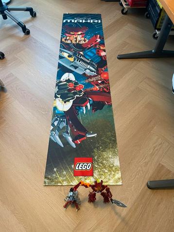 Unique lego bionicle mahri toa jaller + banner 200x45 cm beschikbaar voor biedingen