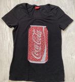 Coca-Cola T-shirt zwart met Strass maat M, Kleding | Dames, Maat 38/40 (M), Zwart, Ophalen of Verzenden, Gedragen