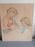 Aquarel Stijl Jan Sluijters herkomst Bergen, Antiek en Kunst, Verzenden