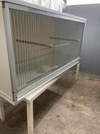 1 van Keulen kooi met witte la met zware voorfront, Ophalen, Gebruikt, Hout, Broedkooi of Kweekkooi