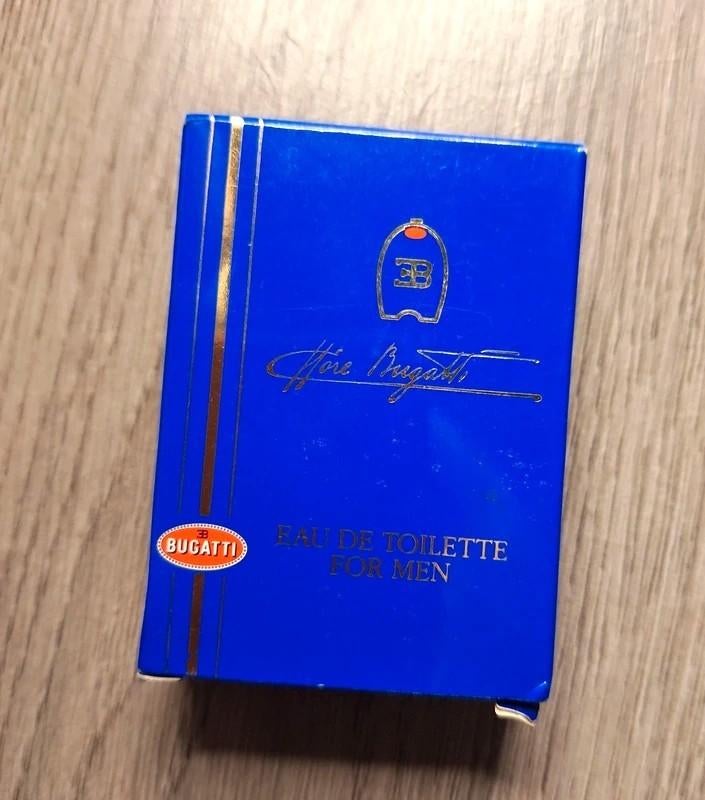bugatti eau de toilette mini 5 ml vintage met doos, Ophalen of Verzenden, Nieuw