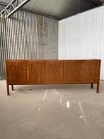 Vintage wandmeubel wenge dressoir design 1960 kast 2.65m, Teakhout, Ophalen of Verzenden